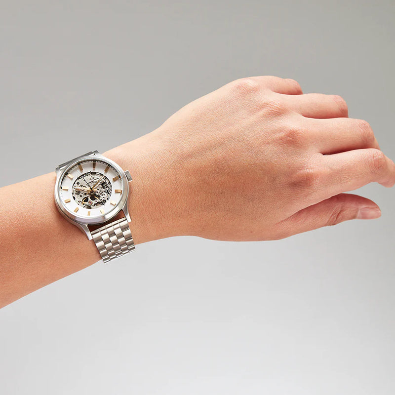 Nixon Men's Silver Stainless Steel Watch | A1323-179 by i-watch