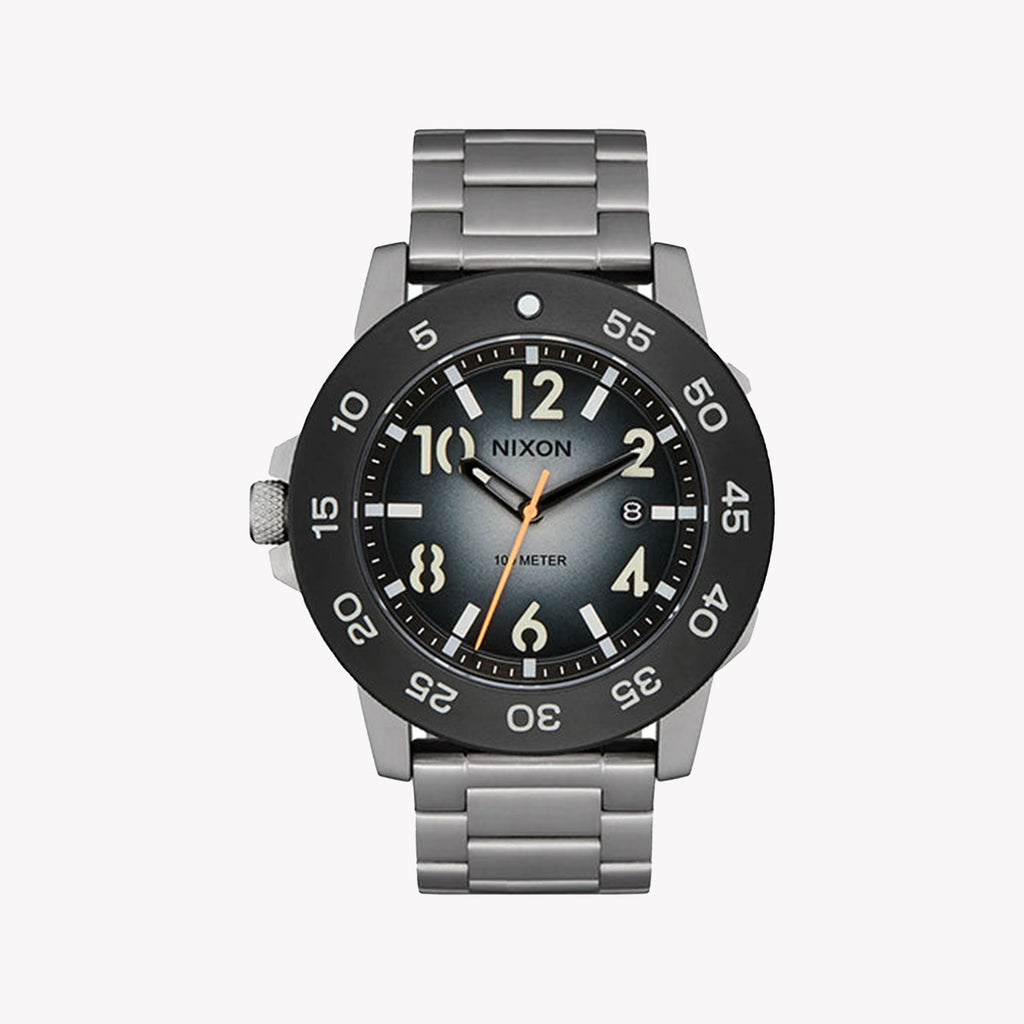 Nixon Unisex Stainless Steel Black/Silver | A1414-5306 Watch