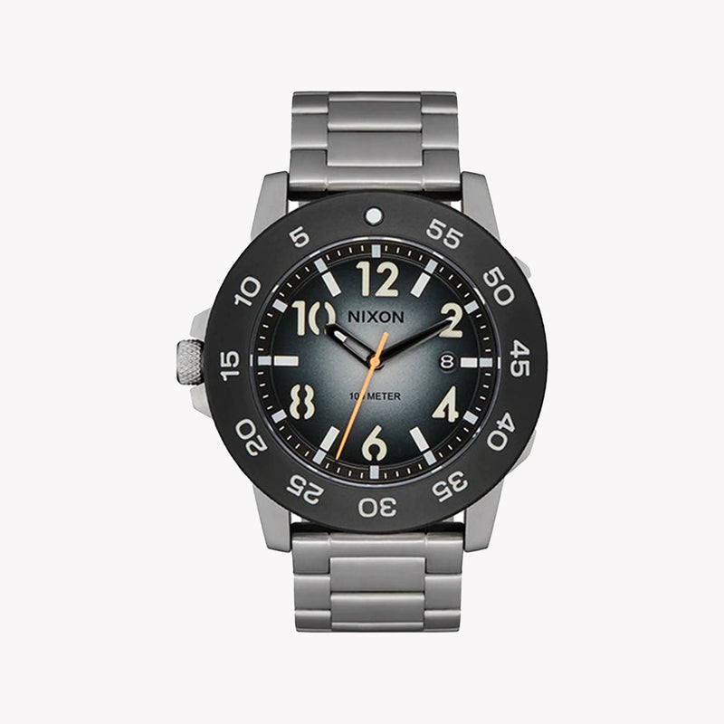 Nixon Unisex Stainless Steel Black/Silver | A1414-5306 Watch by i-watch