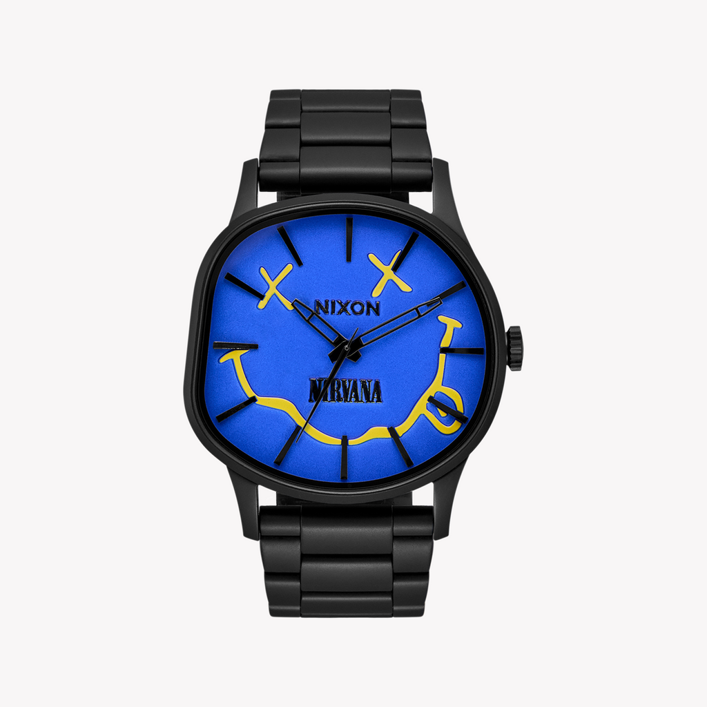 NIXON Unisex Black Stainless Steel & Blue Dial Watch | A1417-5367