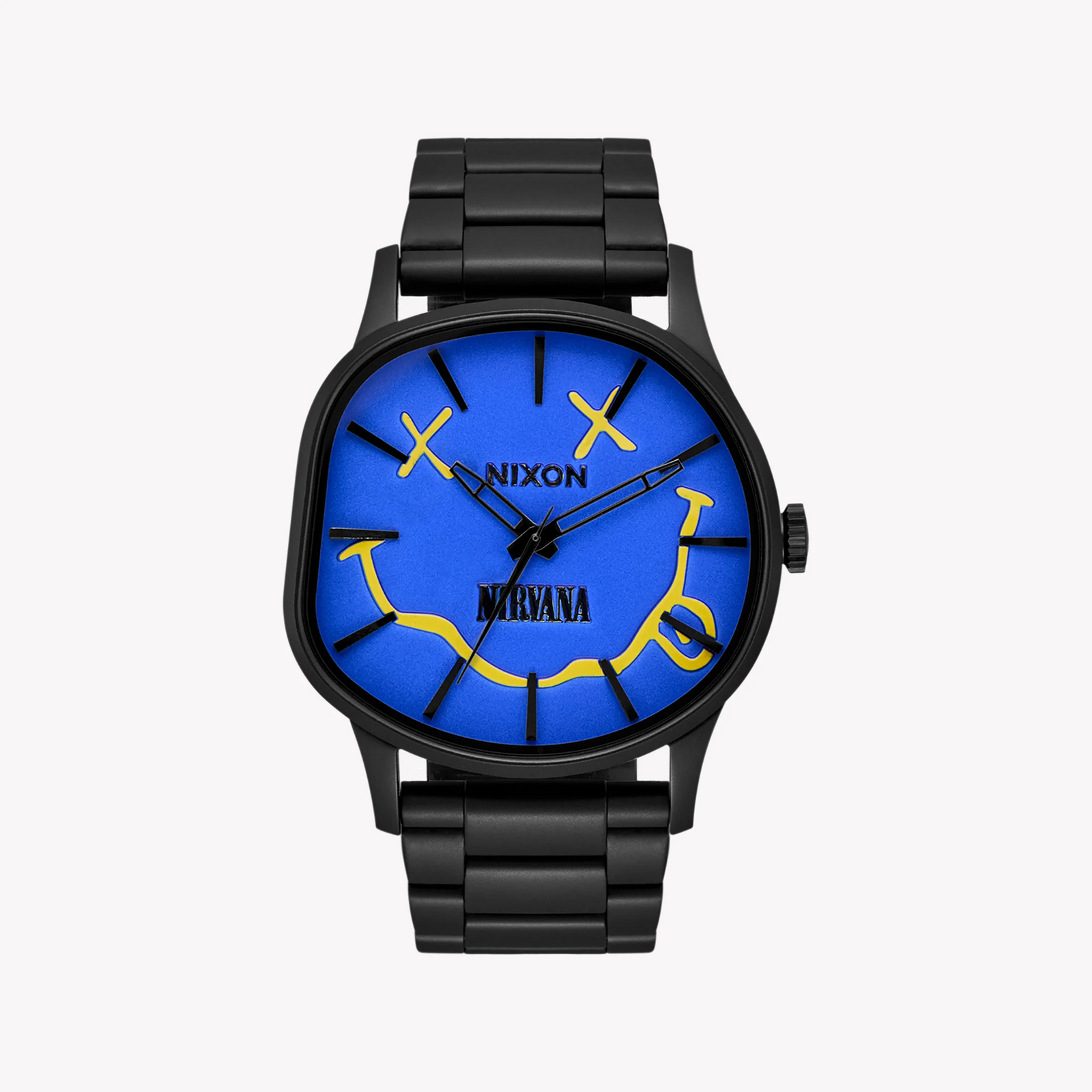 NIXON Unisex Black Stainless Steel & Blue Dial Watch | A1417-5367 by i-watch