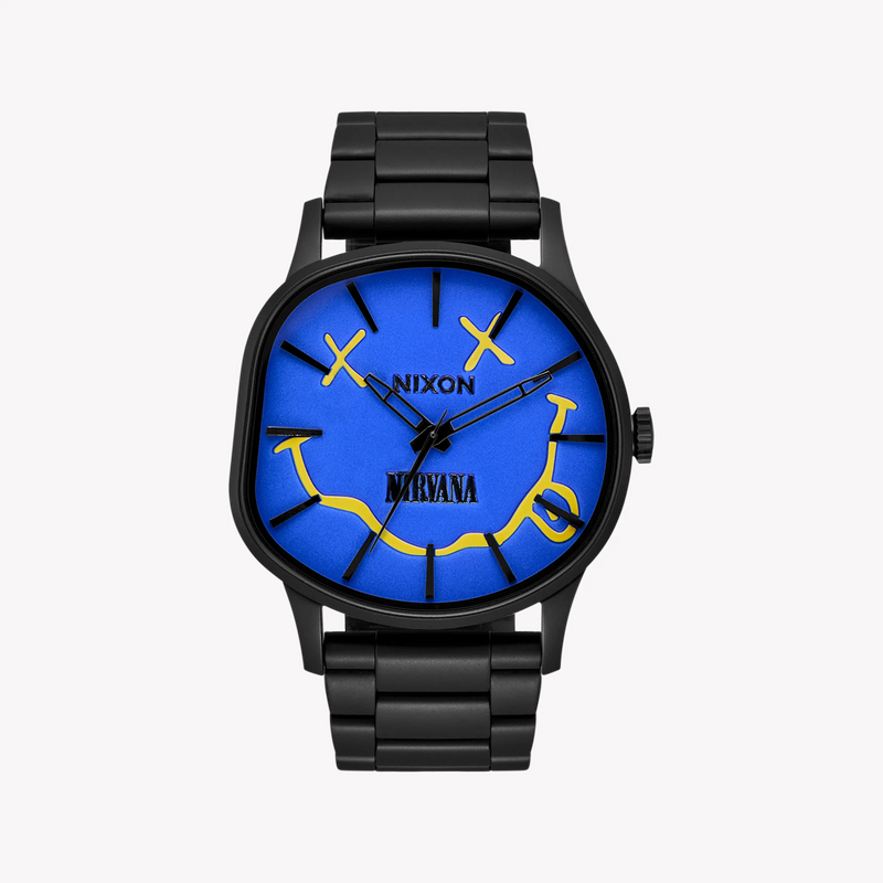 NIXON Unisex Black Stainless Steel & Blue Dial Watch | A1417-5367 by i-watch