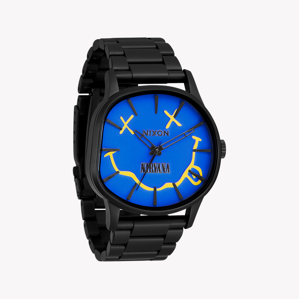 NIXON Unisex Black Stainless Steel & Blue Dial Watch | A1417-5367