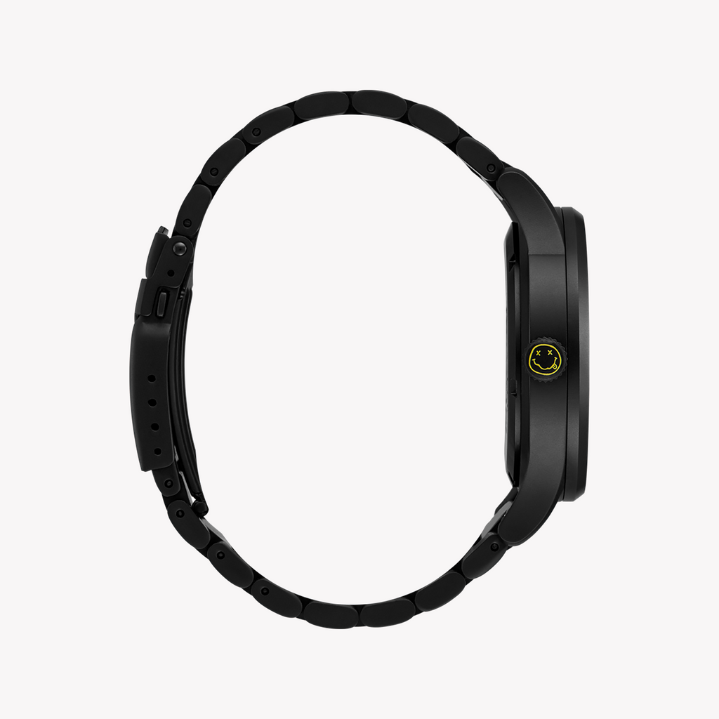 NIXON Unisex Black Stainless Steel & Blue Dial Watch | A1417-5367