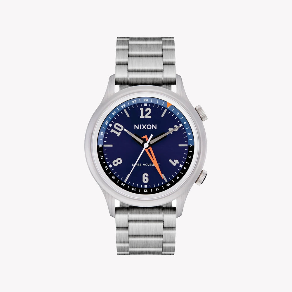 NIXON Men's Stainless Steel Silver/Blue Watch | A1422-5289 by i-watch