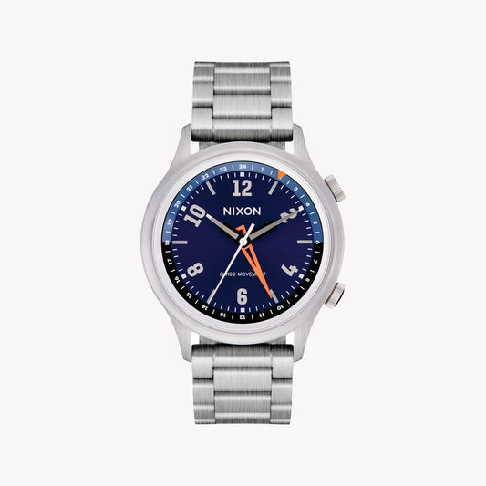 NIXON Men's Stainless Steel Silver/Blue Watch | A1422-5289