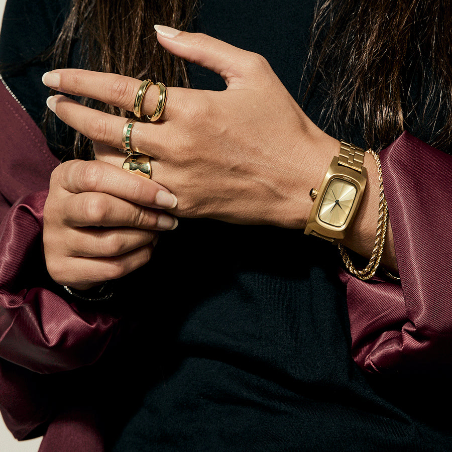 Nixon Unisex Gold Stainless Steel Watch | A1441-5322