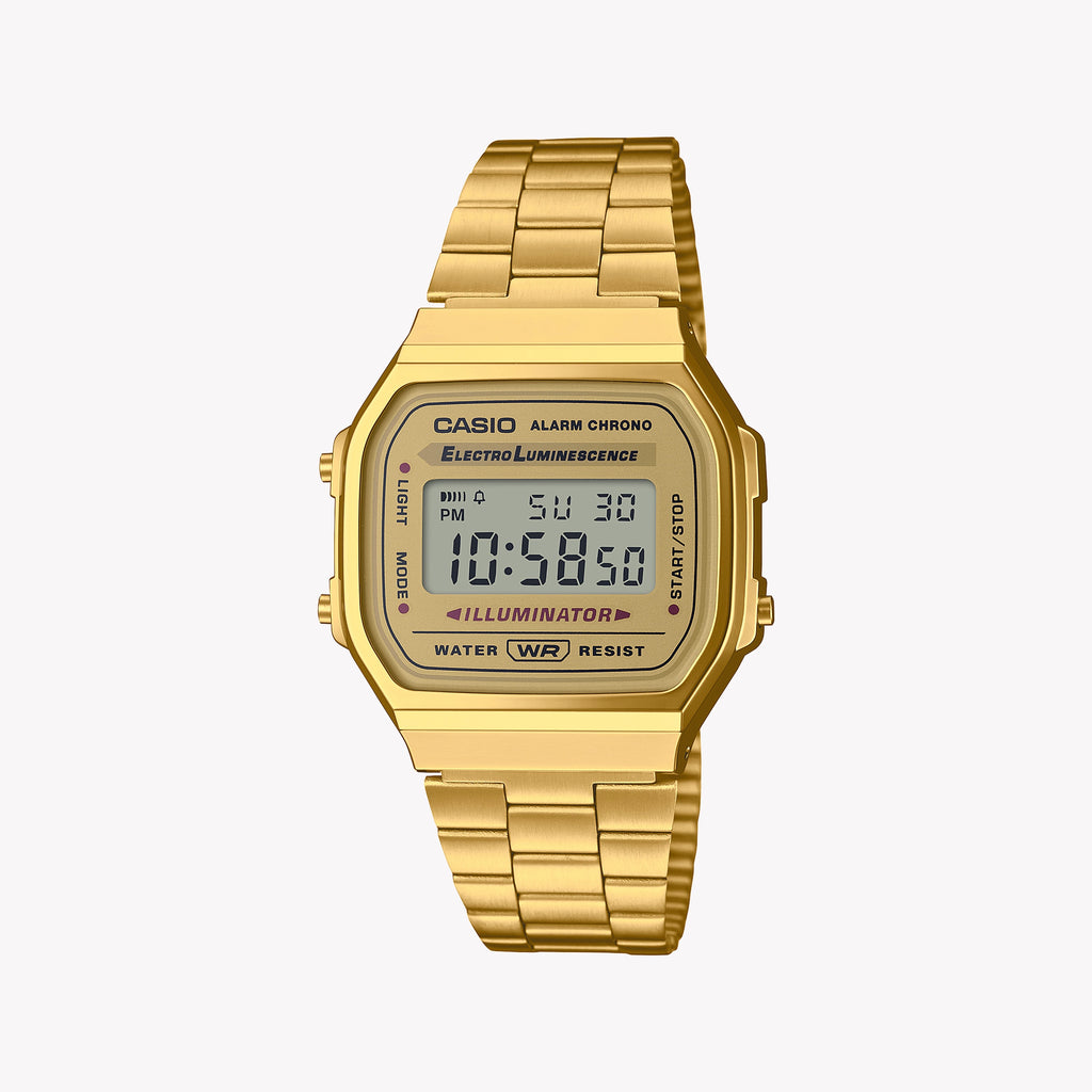 CASIO Unisex Stainless Steel Gold Watch | A168WG-9E-10