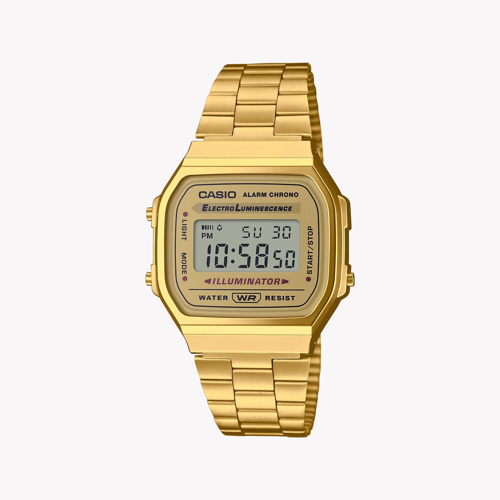 CASIO Unisex Stainless Steel Gold Watch | A168WG-9E-10 by i-watch