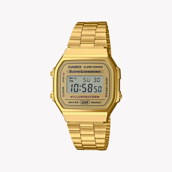 CASIO Unisex Stainless Steel Gold Watch | A168WG-9E-10