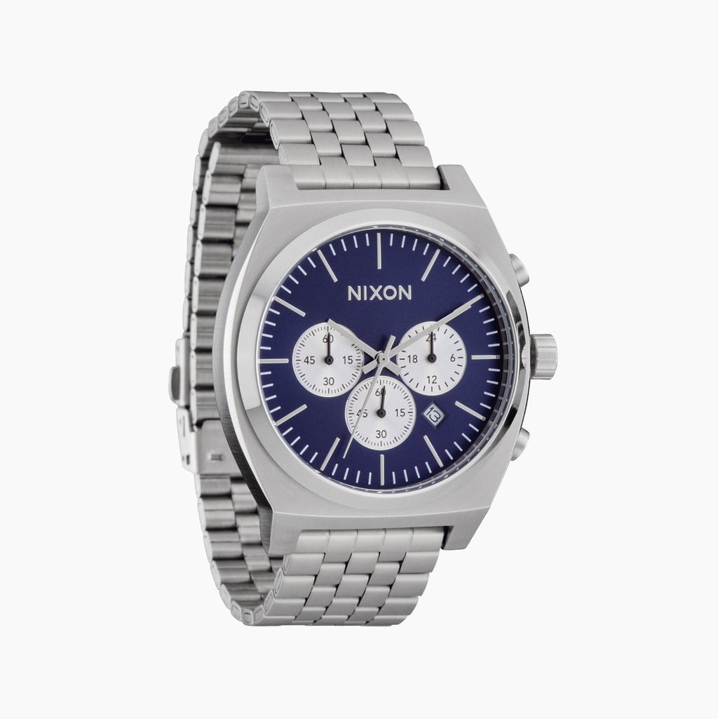 Nixon Unisex's Silver, Blue Stainless Watch | A972-5327