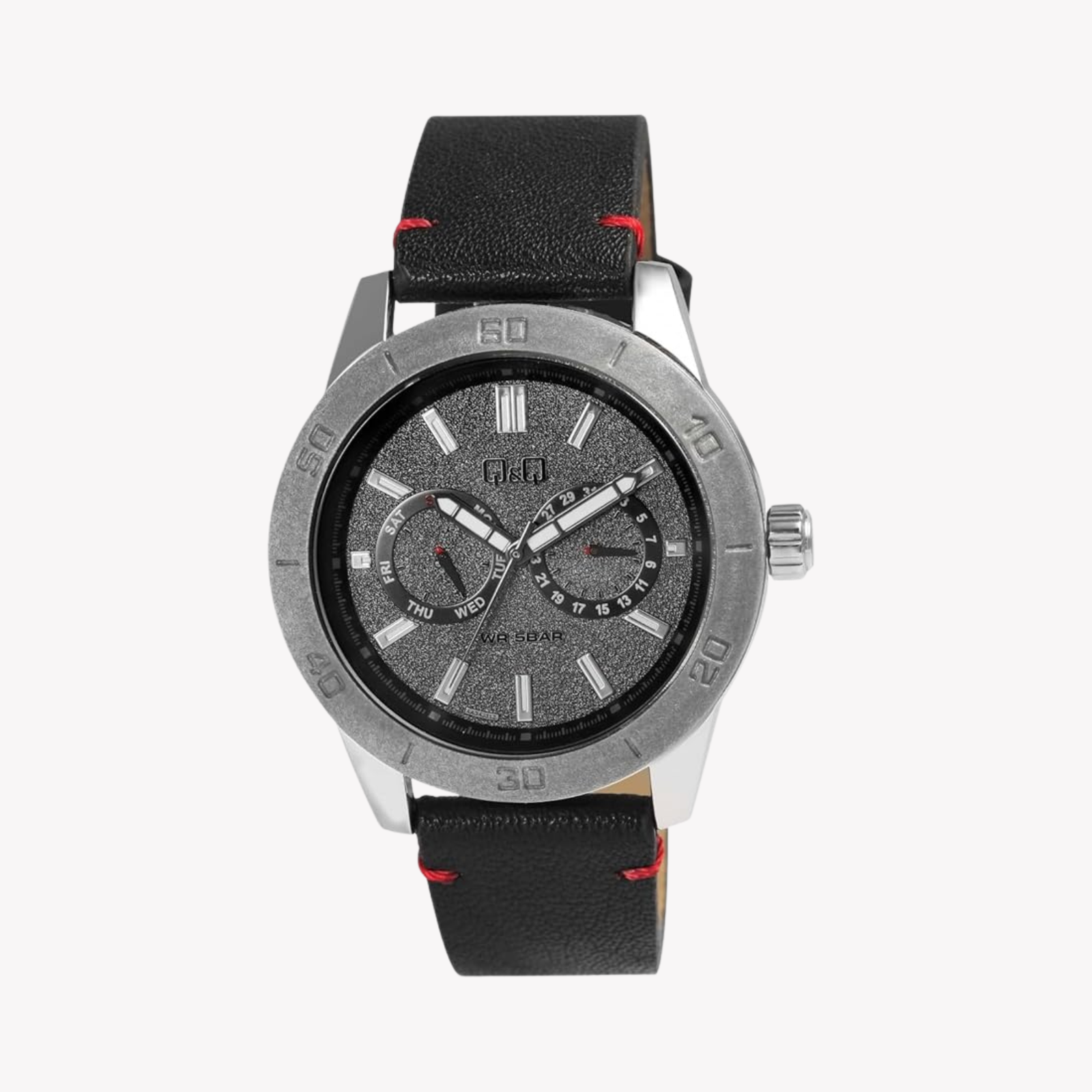 Q&Q Men's Silver Men's Watch, Gray Dial | AA34J312Y