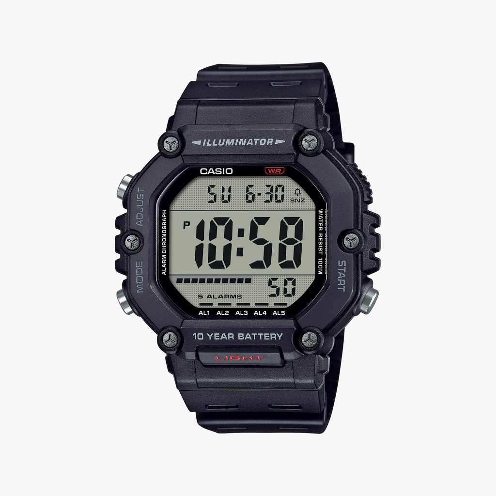 Casio Men's Resin Black Watch | Ae-1600h-1avef