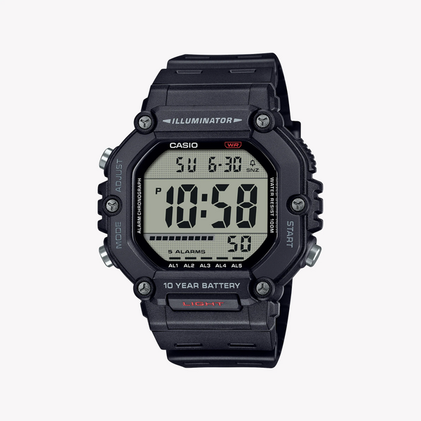 Casio Men's Resin Black Watch | Ae-1600h-1avef