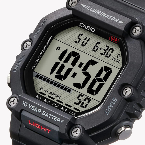 Casio Men's Resin Black Watch | Ae-1600h-1avef