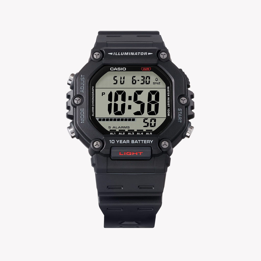 Casio Men's Resin Black Watch | Ae-1600h-1avef