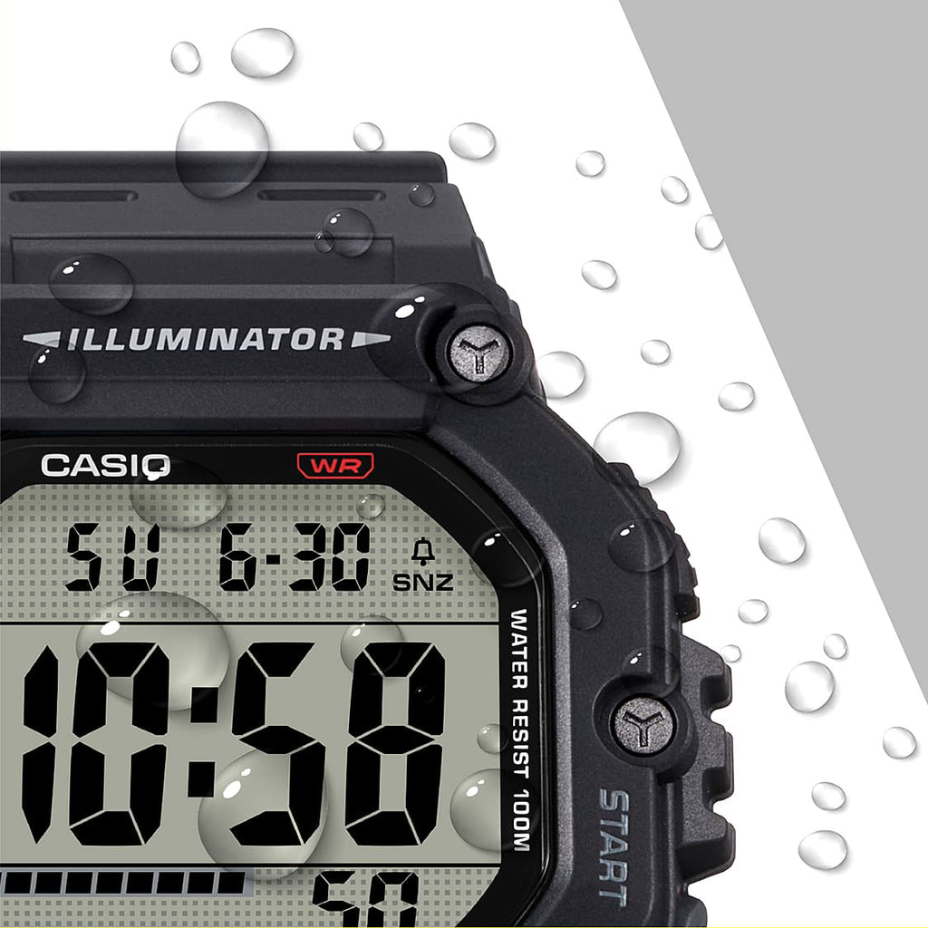 Casio Men's Resin Black Watch | Ae-1600h-1avef