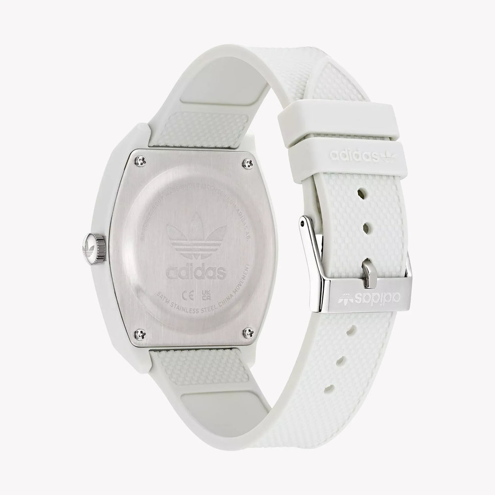 Adidas Unisex Quartz Watch, White Rubber | Aost22035 by i-watch