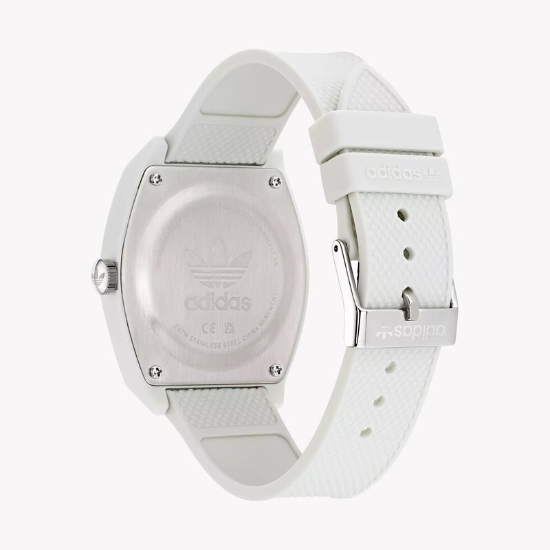 Adidas Unisex Quartz Watch, White Rubber | Aost22035 by i-watch