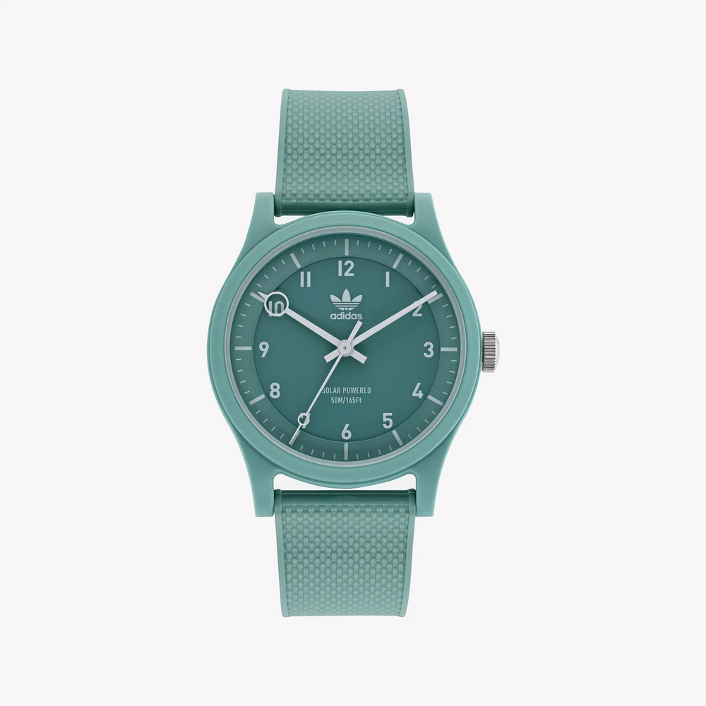 Adidas Unisex Green, Rubber | Aost22045 Watch by i-watch