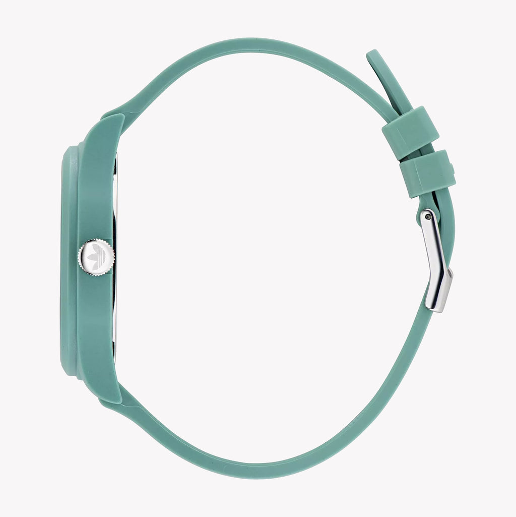 Adidas Unisex Green, Rubber | Aost22045 Watch
