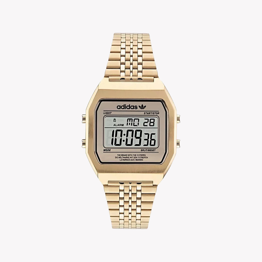 ADIDAS Women's Gold Stainless Steel Digital Watch | AOST22074