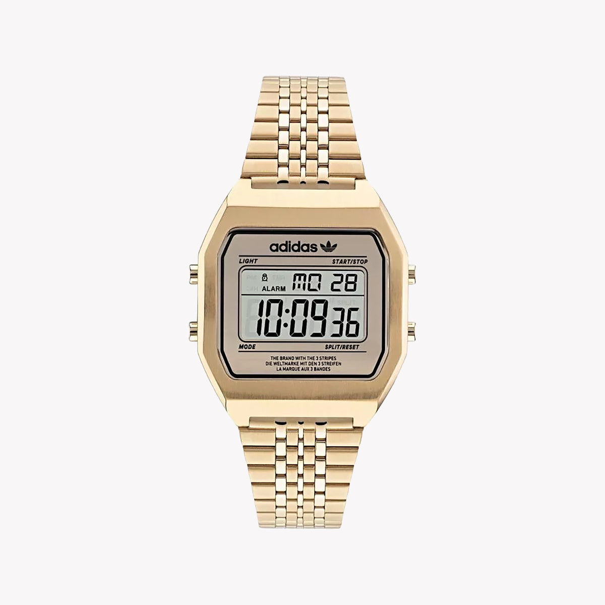 ADIDAS Women's Gold Stainless Steel Digital Watch | AOST22074
