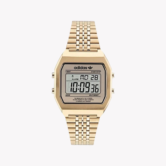 ADIDAS Women's Gold Stainless Steel Digital Watch | AOST22074