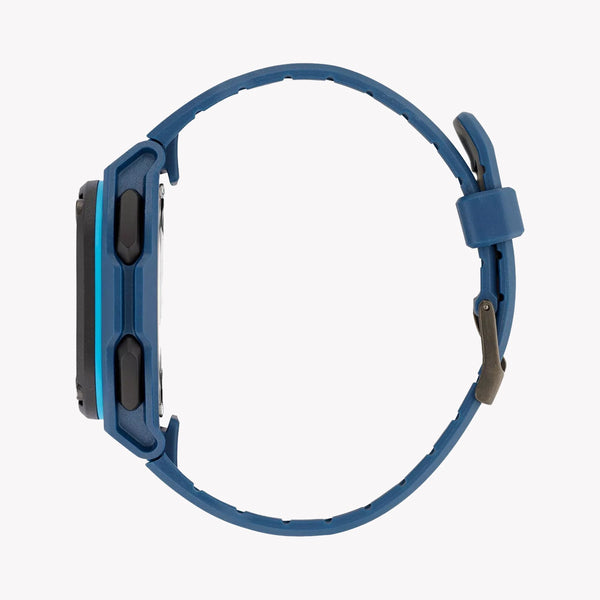 ADIDAS Men's Blue Rubber Sports Watch, Black Dial | AOST22545 by i-watch