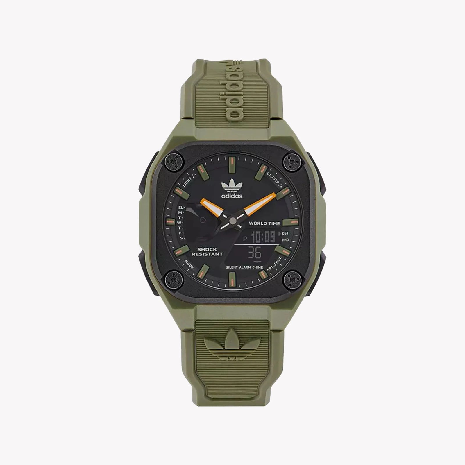 Adidas Unisex Resin Black/Green Watch | Aost22547 by i-watch