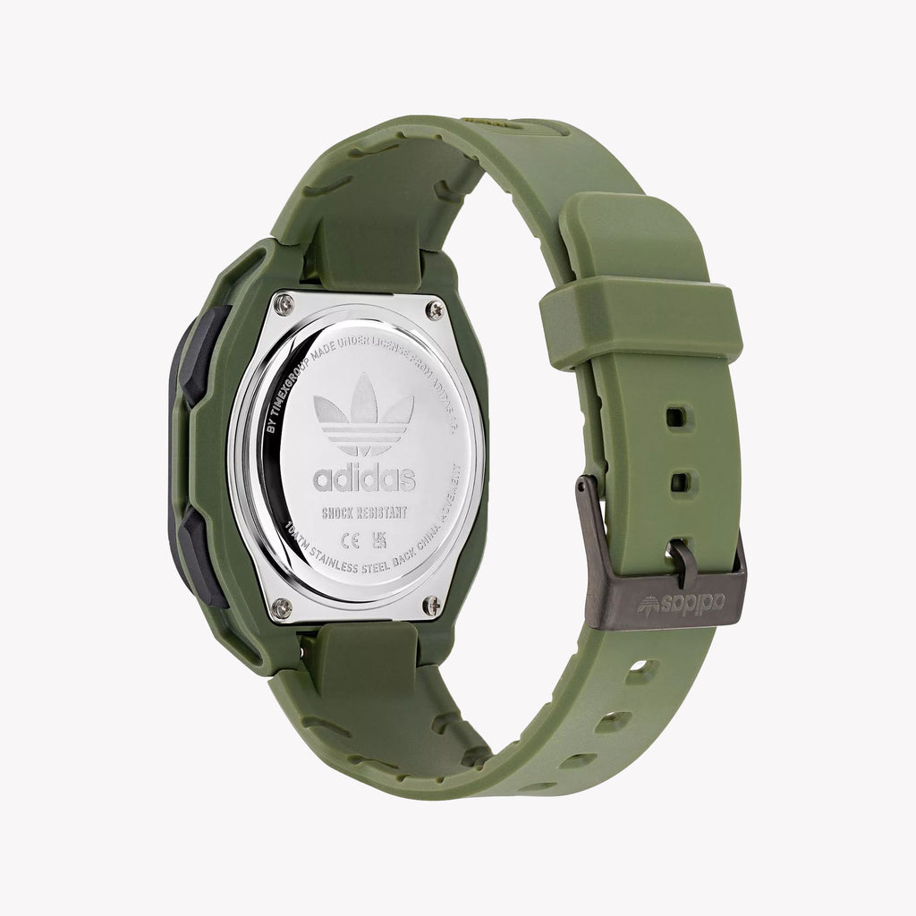 Adidas Unisex Resin Black/Green Watch | Aost22547