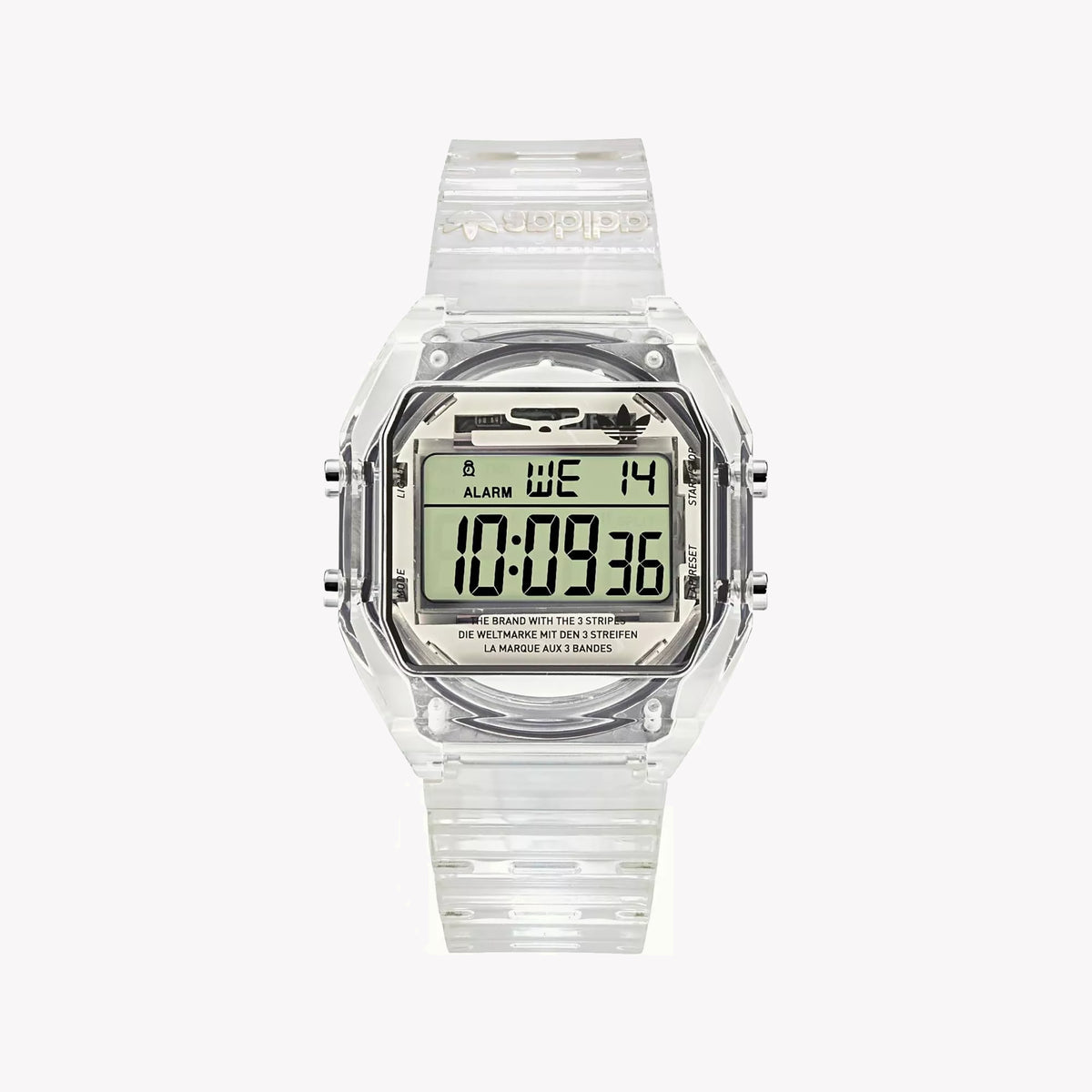 ADIDAS Unisex Transparent Resin Digital Watch | AOST24061