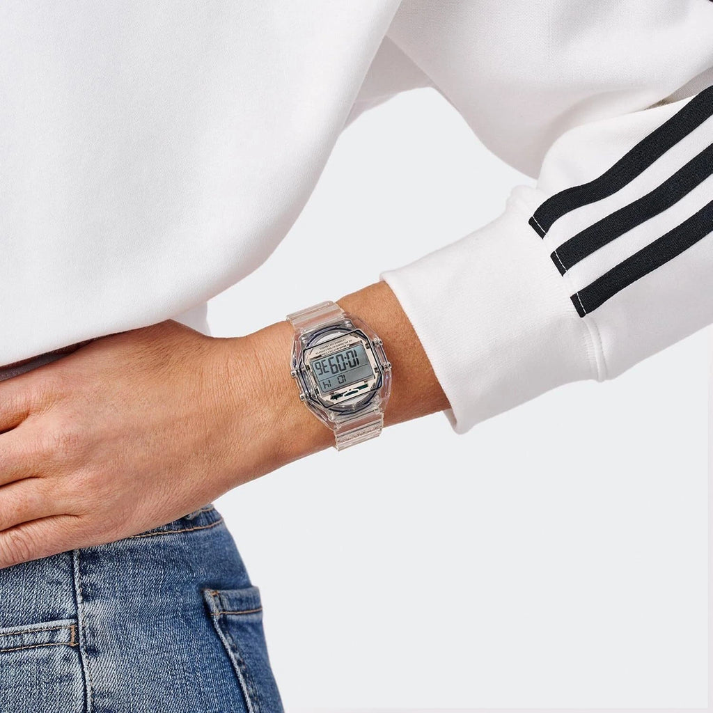 ADIDAS Unisex Transparent Resin Digital Watch | AOST24061