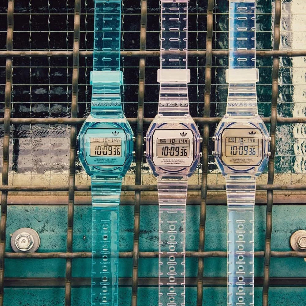 ADIDAS Unisex Transparent Resin Digital Watch | AOST24061