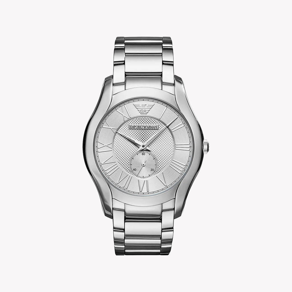 Emporio Armani AR11084 - Sophisticated Silver Stainless Steel Watch-i-Watch