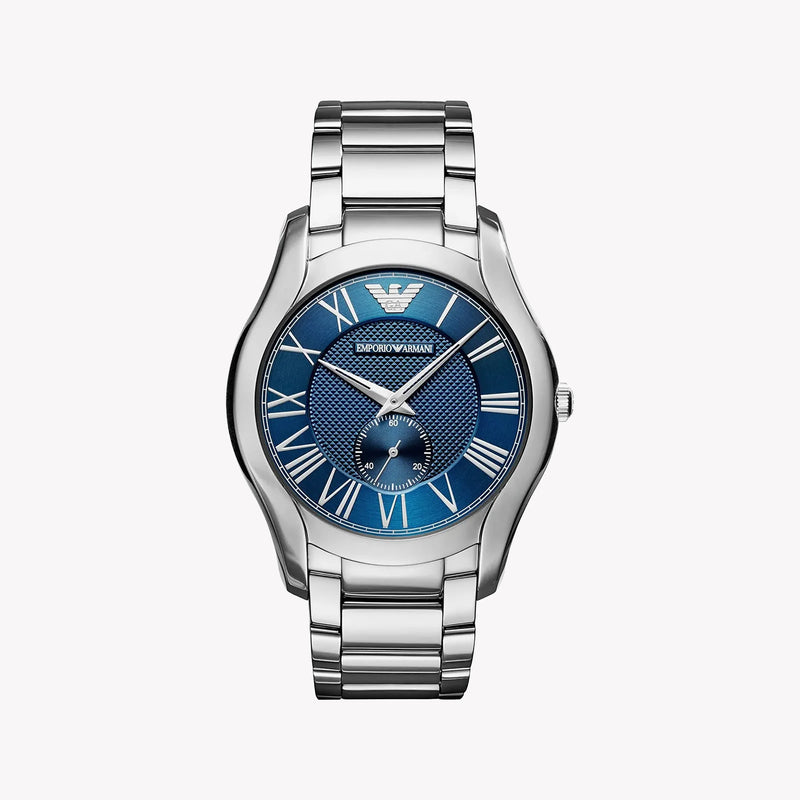 Emporio Armani Men's Silver Watch, Blue Dial | Ar11085 by i-watch