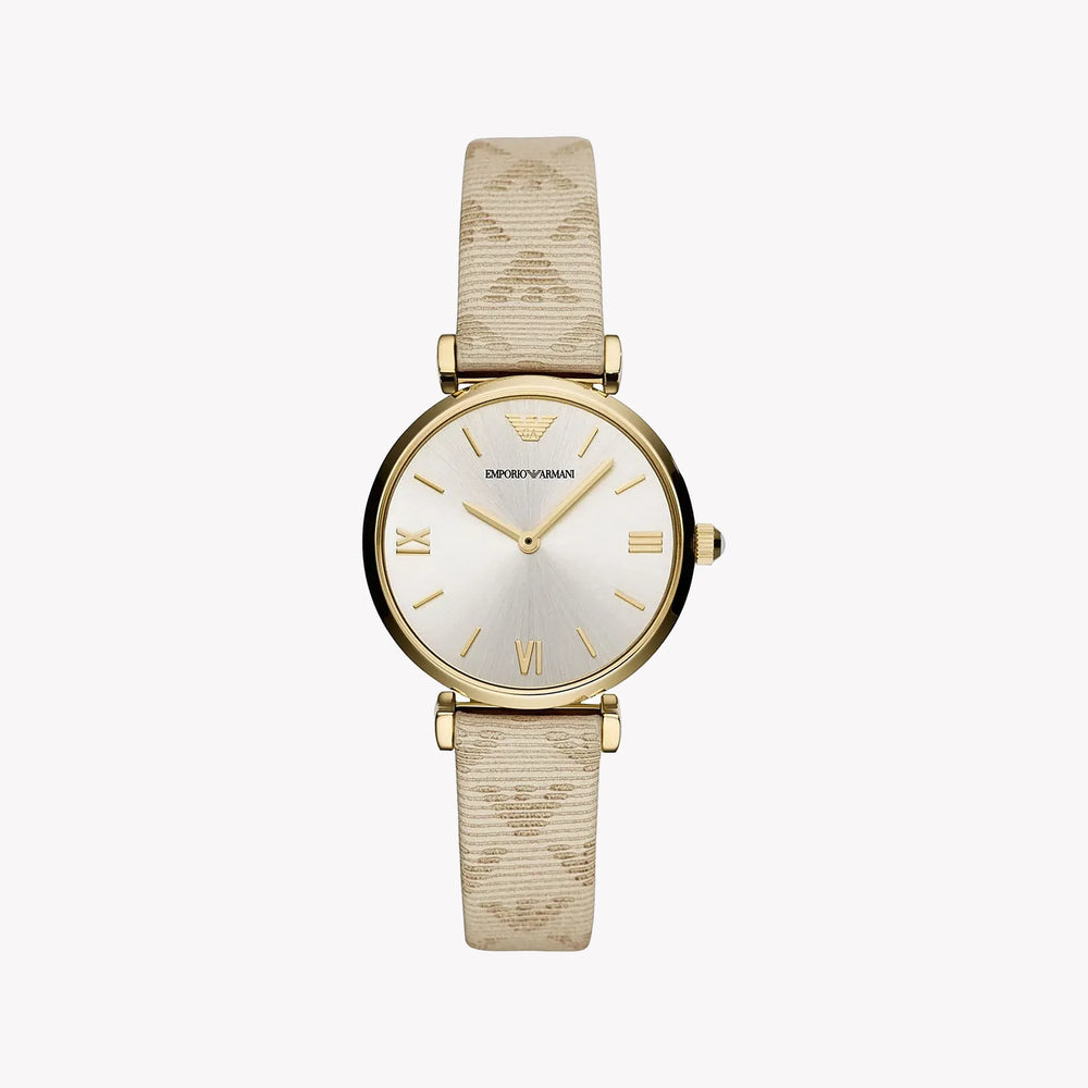 Emporio Armani Women's Gold Watch, Silver Dial | Ar11127 by i-watch