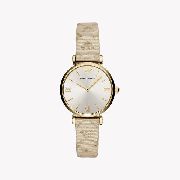 Emporio Armani Women's Gold Watch, Silver Dial | Ar11127 by i-watch