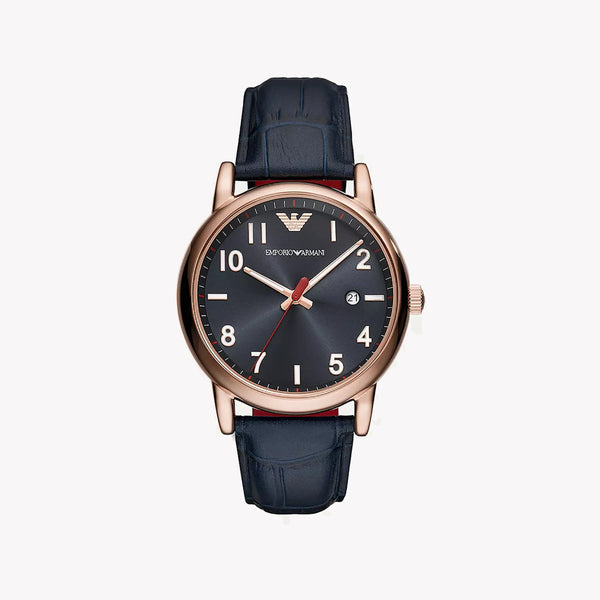 Emporio Armani Men's Rose Gold/Blue Watch | Ar11135 by i-watch