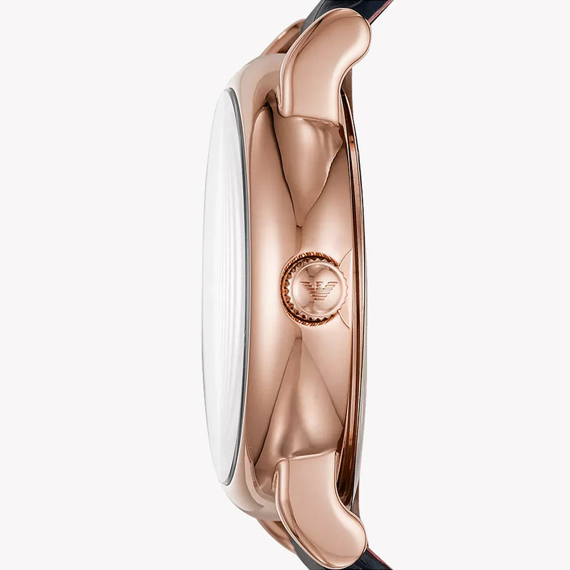Emporio Armani Men's Rose Gold/Blue Watch | Ar11135 by i-watch