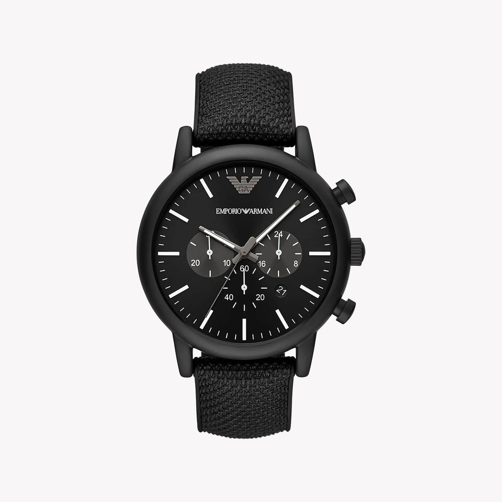 EMPORIO ARMANI AR11450 - BOLD BLACK STAINLESS STEEL WATCH-i-Watch