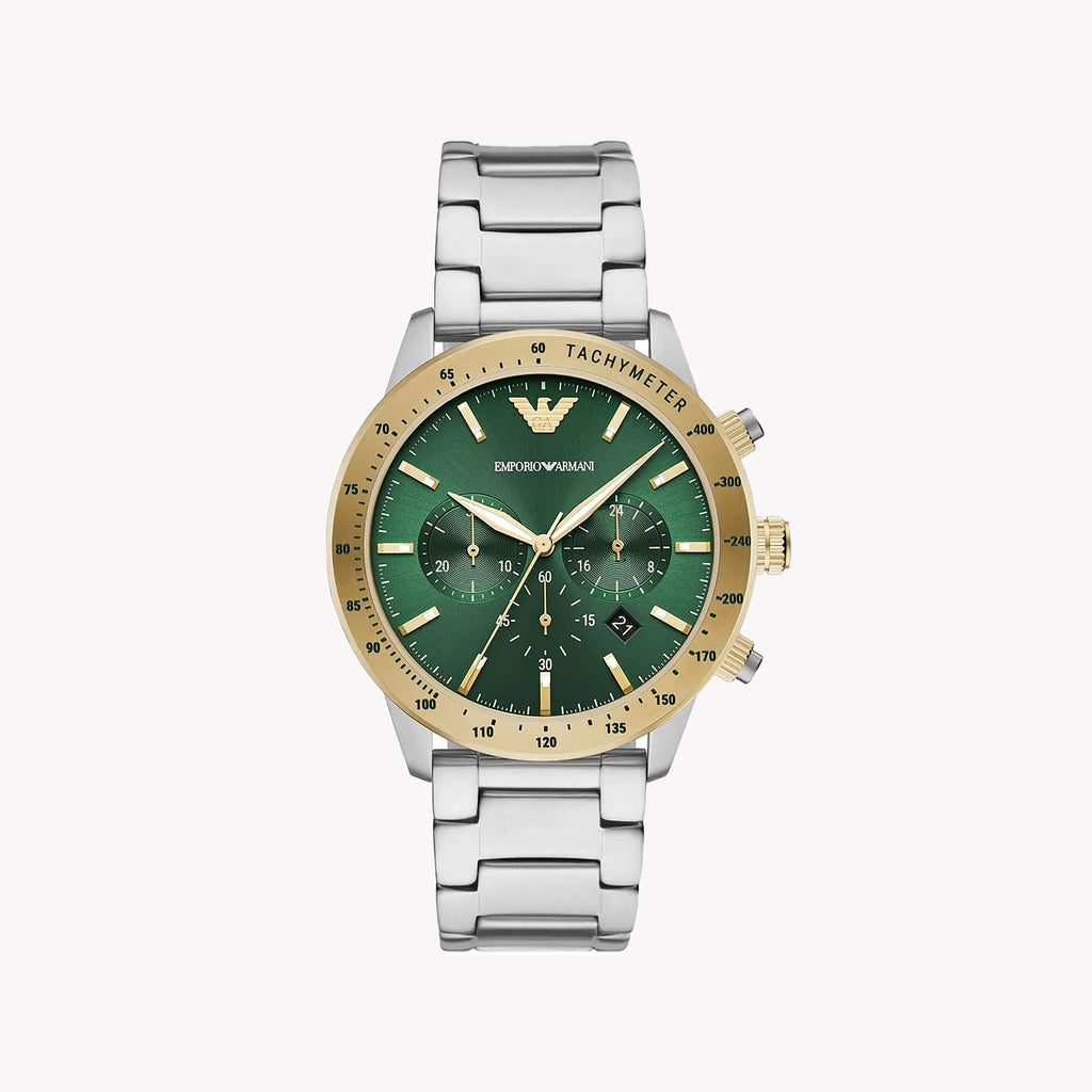 EMPORIO ARMANI Men's Stainless Steel Green Watch | AR11454
