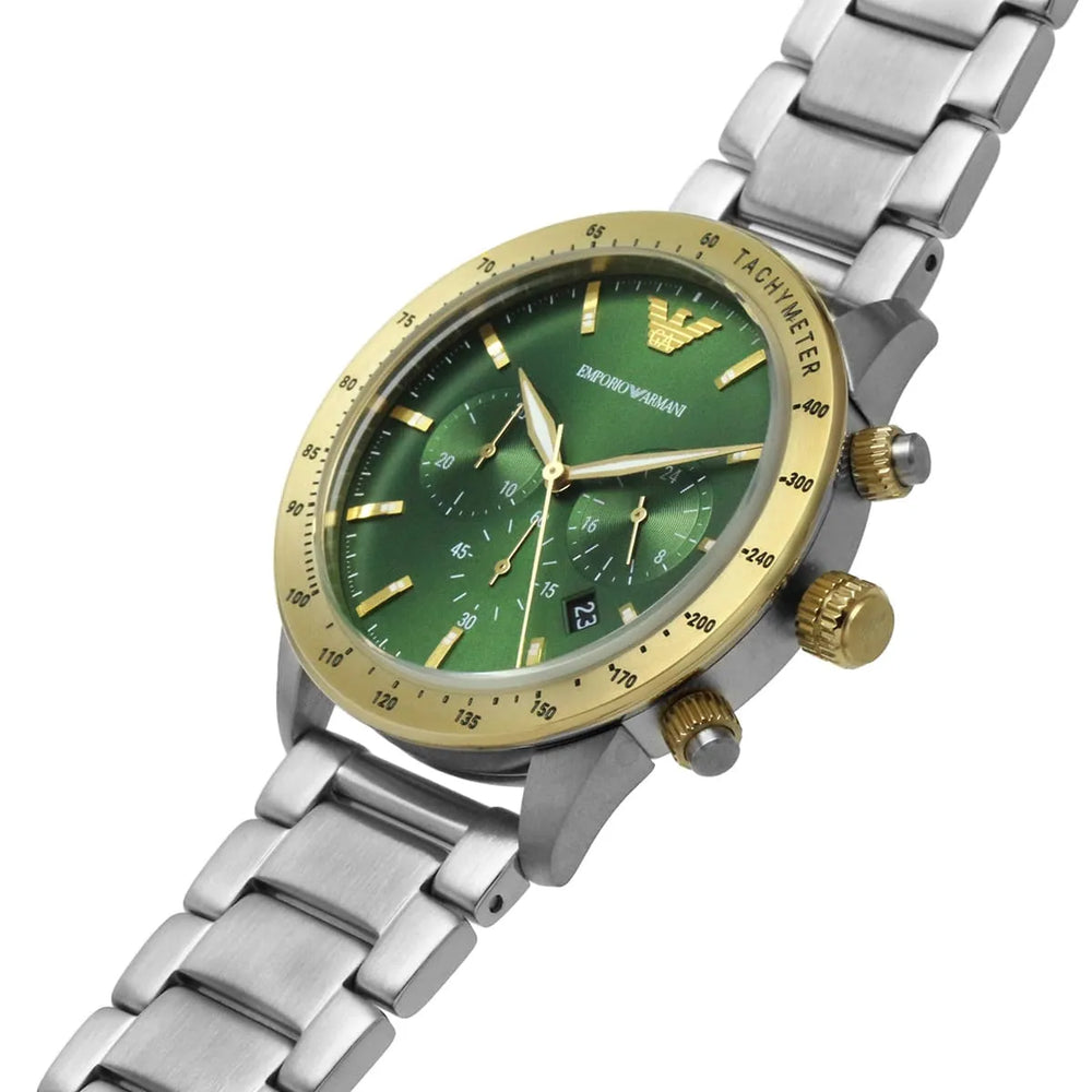EMPORIO ARMANI Men's Stainless Steel Green Watch | AR11454 by i-watch