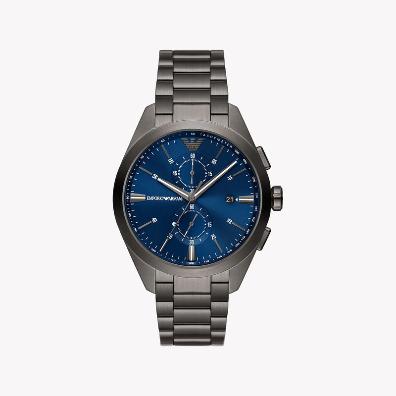 Emporio Armani Men's Black Stainless Steel, Blue Dial | Ar11481 by i-watch