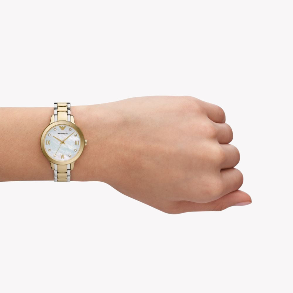 Emporio Armani Women's Gold/Silver Watch | Ar11513