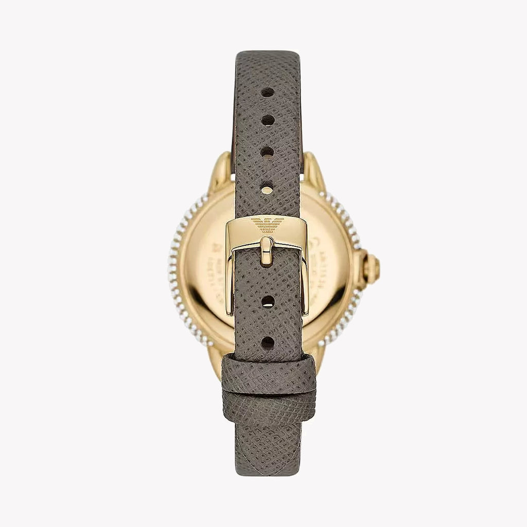 Emporio Armani Women's Gold/White Quartz Watch | Ar11526