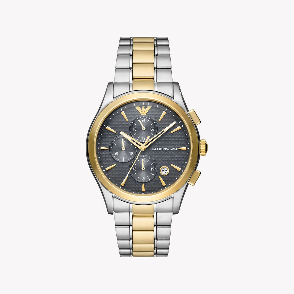 EMPORIO ARMANI AR11527 - Contemporary Silver & Gold Watch-i-Watch