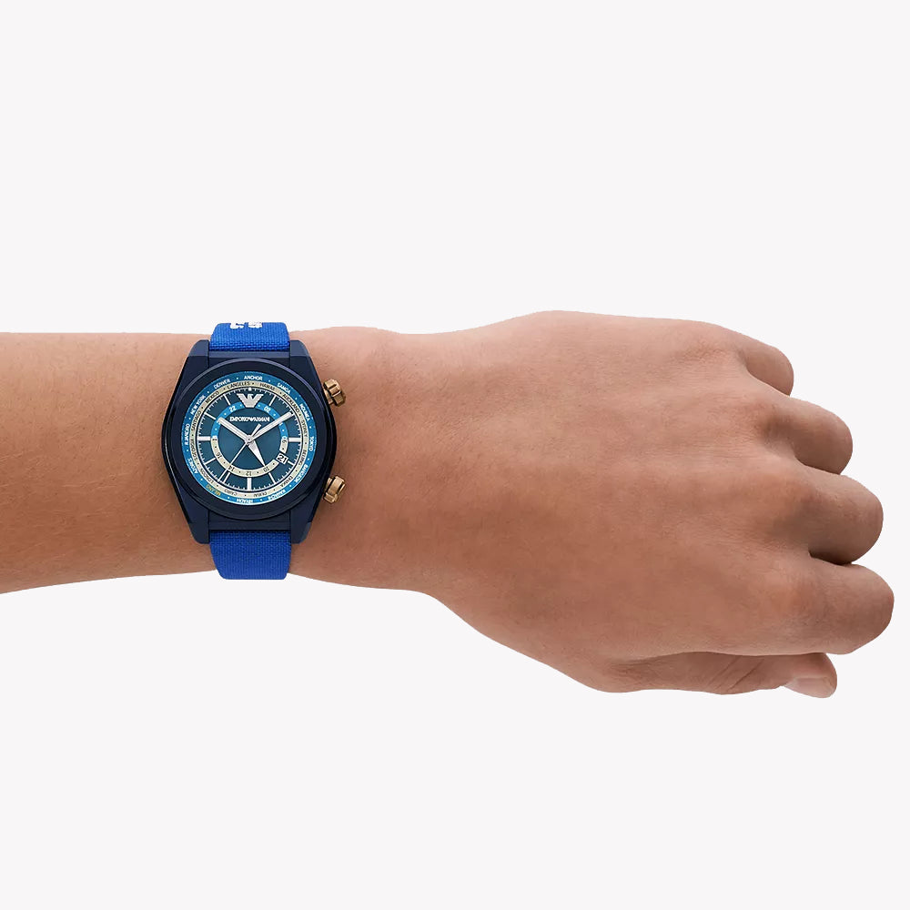 Emporio Armani Men's Blue Stainless Watch | Ar11564