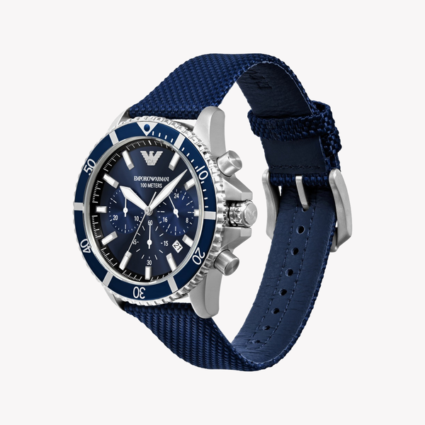 Emporio Armani Diver Chronograph Blue Dial Men's Watch AR11588