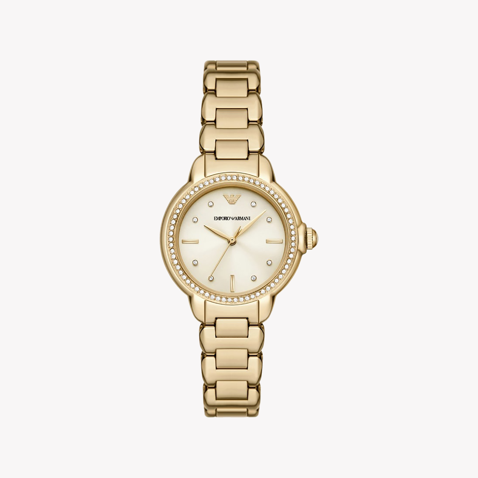 Emporio Armani Women's Mia Three-Hand Gold-Tone Stainless Steel Watch AR11609